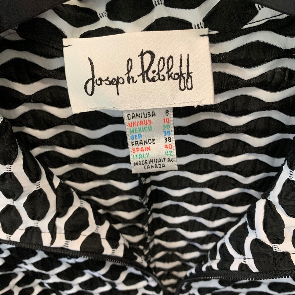 Joseph Ribkoff, black/white jacket - Picture 3 of 4